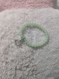 Beaded Bracelets with Heart Charm 🪩 ( 2 pc )