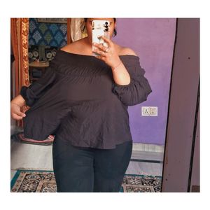 Plus Size Off Shoulder Top