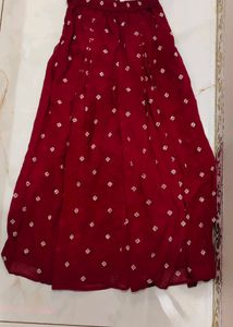 Elegant Maroon Embroidered Kurta