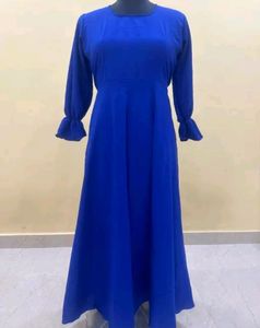 Blue Long Amrela Gown