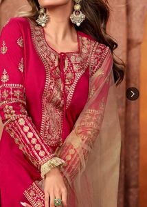 New Branded Designer kurta with trouser and dupatt