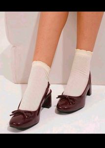 Chic Bow Slingback Heels ( for prom)