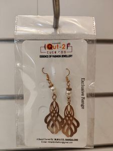 Cute Yellow Flower Heart Earrings
