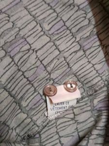 Patterned Button-Up Shirt