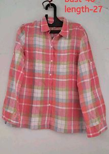 Women's Plaid Long Sleeve Shirt