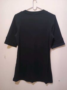 Reitmans Black deep V-Neck Top Tunic