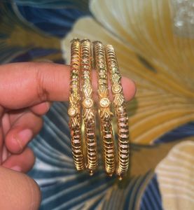 Golden Bangles - Set of Four