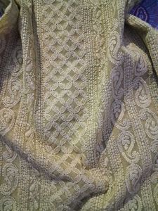 Elegant Yellow Chikankari Kurta