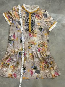 Bohemian Floral Print Tiered Dress