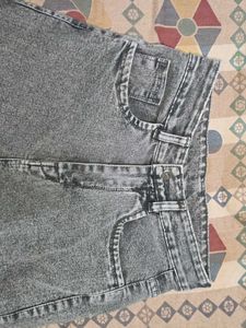 Acid Wash Cargo Jeans