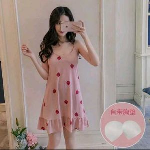 Cute Strawberry Print Dress