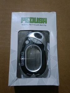 Pedusa PE771G Pedometer with Belt Clip