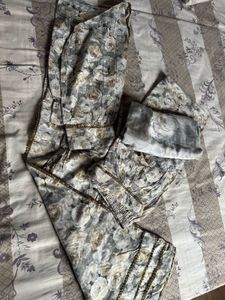 Elegant Floral Kurta Afghani salwar