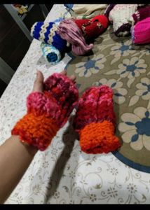 Handmade Crochet Mittens 2.6