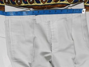 Classic Beige Pleated Trousers