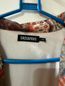 Printed Wrap Crop Top
