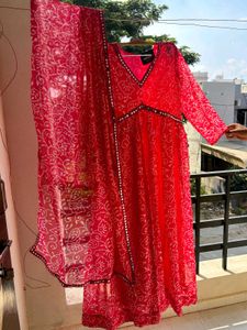 Beautiful Red Ethnic Kurta Set