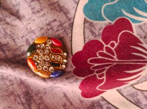 Ornate Embellished Brooch/Saree pin