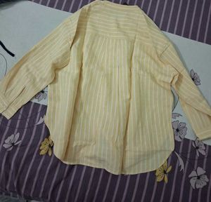Striped Long Sleeve Button-Up Shirt