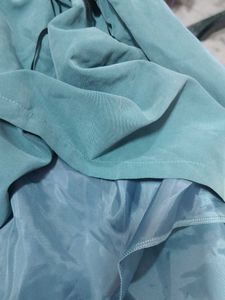 Korean Teal Corset Style Mini Dress