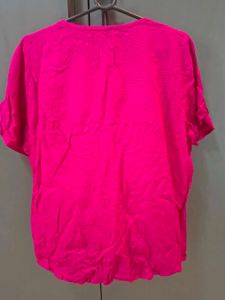 Vibrant Pink Embroidered Kurta