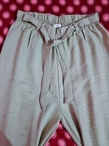 Wide Leg Linen Blend Pants