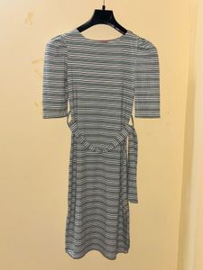 Striped Midi Dress With tag