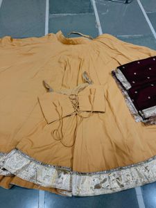 Elegant Yellow Lehenga Choli Set