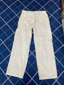 White Cargo Pants