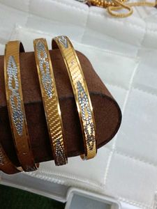 Gold Plated Bangles - Set of 4