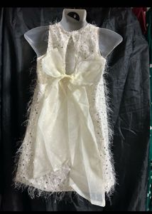 Sparkly White Tunic Top