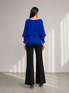 Royal Blue Layered Top