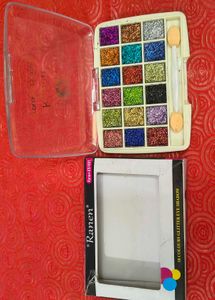 18 shades Glitter eyeshadow Palette makeup