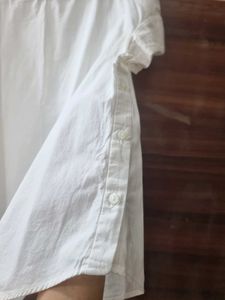 Zara White Cap Sleeve Top