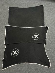 Elegant Black Velvet Scarf