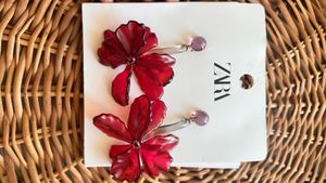Brand New Zara Floral Earrings You Cannot Miss