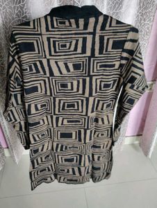 wool Stylish Geometric Print Kurta