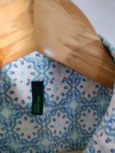 Patterned Button Down Shirt