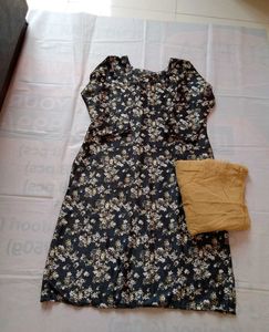 Floral Print Kurti with Pants