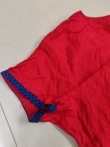 Red Tunic Top - Bohemian Style