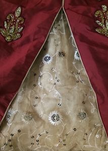 Silk and net Stone Work Dress