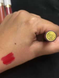 Vibrant Red Lipstick Swatch
