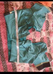 Beautiful Teal Saree Blouse