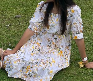 Floral Print Casual Dress