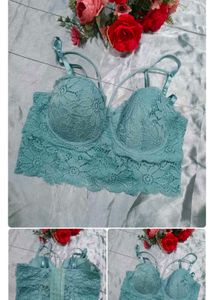 Lace Trimmed Bra &amp; Panty Set