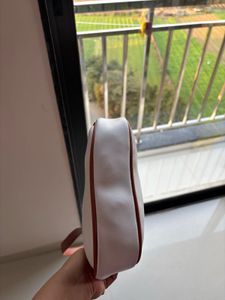 White &amp; Brown Shoulder Bag
