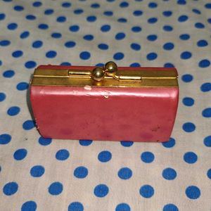 Pink Guy Laroche Vintage Mini Clutch