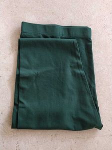 Dark Green Casual Pants