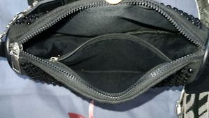 Sparkling Black Crossbody Bag