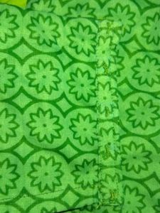 Green Floral Print Blouse